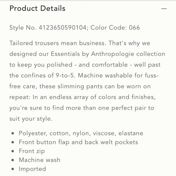 SALE!💐NWT Anthropologie Essential Slim Flare Pant - Picture 10 of 13